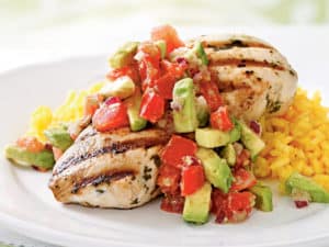 Cilantro-Lime Chicken with Avocado Salsa